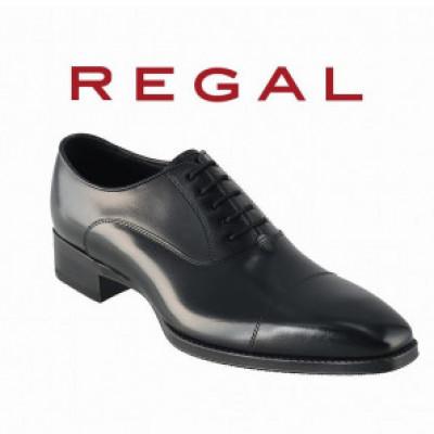 ふるさと納税 奥州市 REGAL革靴 ストレートチップ 21EL ブラック＜奥州市モデル＞ 24.5cm [AM015]