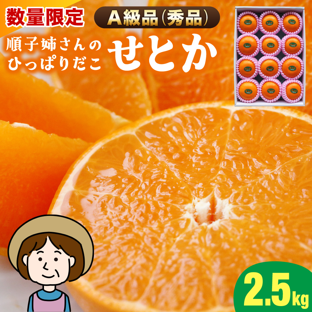 KU302 ≪数量限定・A級品≫  順子姉さんのひっぱりだこ愛情せとか 2.5kg