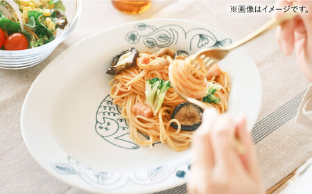 【波佐見焼】Pebble Ceramic Studioコラボ CatオーバルプレートL 2枚【アイユー】[UA71]