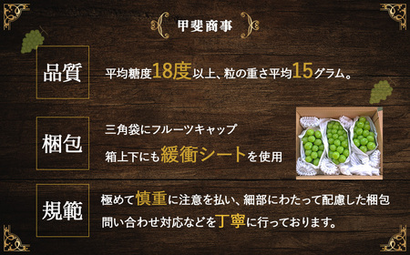 【✩先行予約✩2024年/令和6年発送分】最高級　大房　シャインマスカット1房(約700g）[山梨 シャインマスカット]　山梨県産　産地直送　フルーツ　果物　くだもの　ぶどう　ブドウ　葡萄　シャイン　