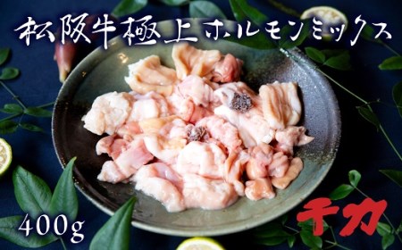 松阪牛ホルモンミックス400g 自家製タレ付き 牛肉 牛肉【1-139】