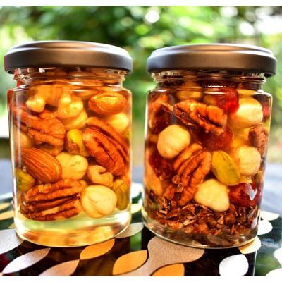 ふるさと納税 高野町 ナッツの蜂蜜漬　峠プレミアム2種セット【萌(MOE)】【爛(RAN】(高野町) |  | 01