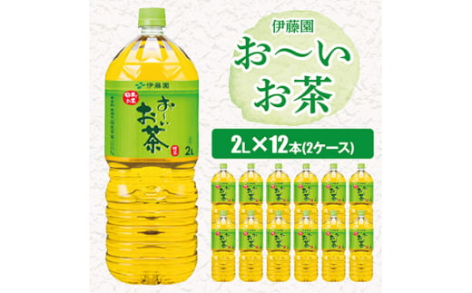 ＜毎月定期便＞伊藤園のお～いお茶緑茶 2L×12本 全6回【4014147】