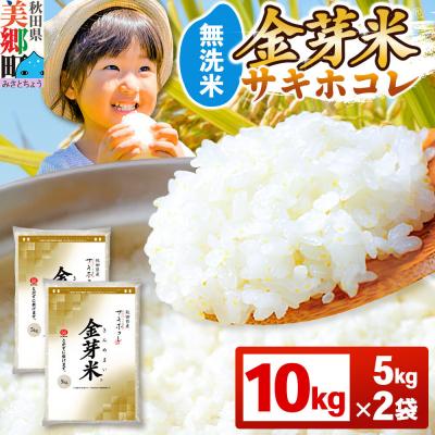 ふるさと納税 美郷町 令和7年産 金芽米 サキホコレ 10kg(5kg×2袋)|01_tyr-011001