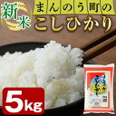 【ふるさと納税】＜令和6年産新米＞香川県まんのう町産 コシヒカリ(5kg)国産 お米 こしひかり ご飯 白米 ライス【man027】【香川県食糧事業協同組合】