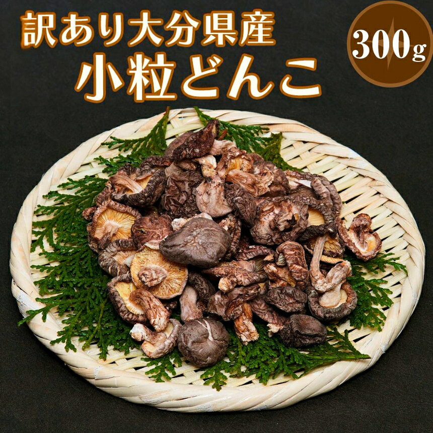【ふるさと納税】乾燥椎茸 国産 訳あり 小粒どんこ 300g | 乾しいたけ 干し椎茸 乾し椎茸 しいたけ 乾燥しいたけ 干しシイタケ 干ししいたけ 原木 大分県産 九州野菜 産地直送 九州産 中津市 送料無料