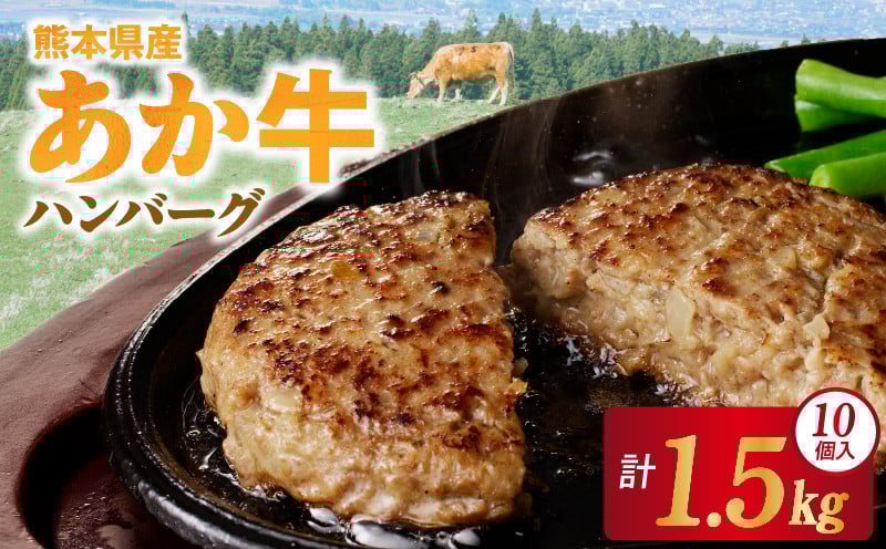 
            1-1336　桜屋　＼★選べるお届け回数★／【単品or定期便3回or定期便6回】　赤牛ハンバーグ150ｇ×10個 
          