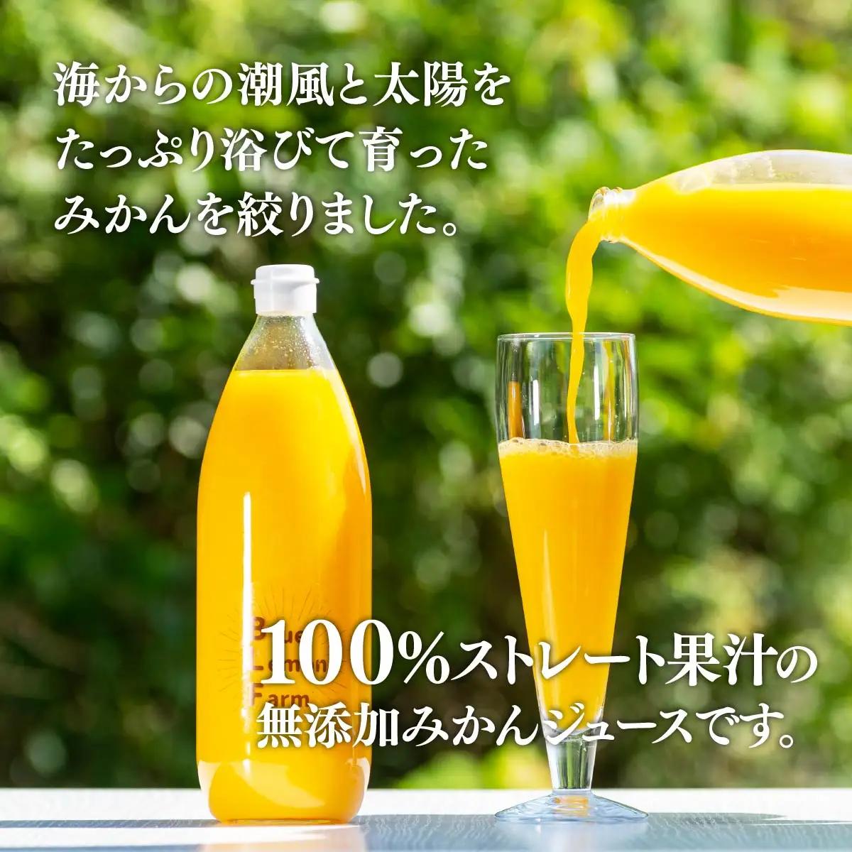 愛媛　ブルーレモンファームのごくしぼりみかんジュース　1L　1本