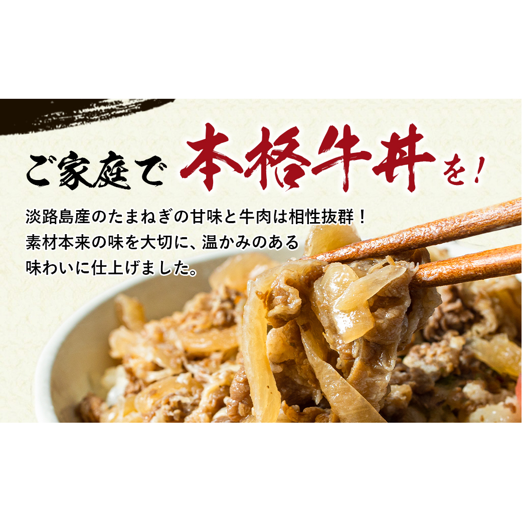 【定期便12ヶ月】淡路島たまねぎ牛丼の具 150g×10食　　[牛丼 牛肉 たまねぎ 牛丼の具 冷凍 牛丼 惣菜]_イメージ3