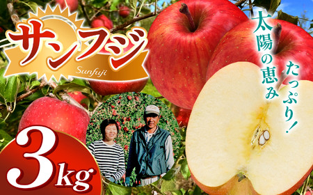 【先行受付】サンふじ　3kg　（9～12玉）