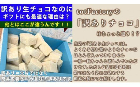 訳あり 自分チョコ 濃厚ホワイト生チョコレート　約350ｇ BQ07-FN