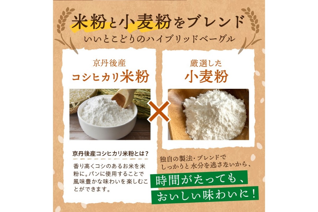 【訳あり】京丹後産米粉ベーグル　10個詰め合わせ　BT00016
