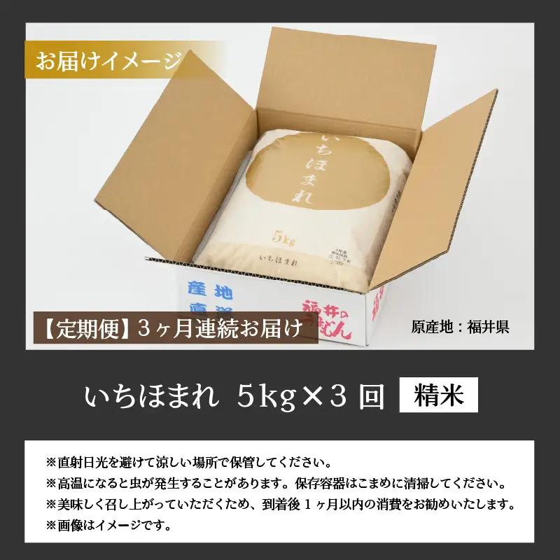 いちほまれ 15kg 精米 定期便 いちほまれ