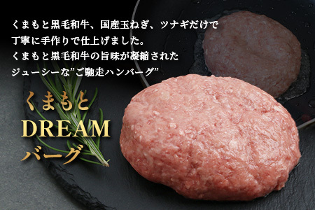 くまもと黒毛和牛 DREAMバーグ 100g×20個 【計2kg】 生 ハンバーグ 牛肉 100％ ブランド牛 黒毛 和牛 お弁当 熊本 上質 肉 惣菜 冷凍 小分け 熊本県 113-0541