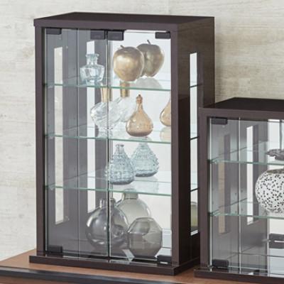 ふるさと納税 海南市 卓上コレクションケース　縦型　ダークブラウン |  | 02