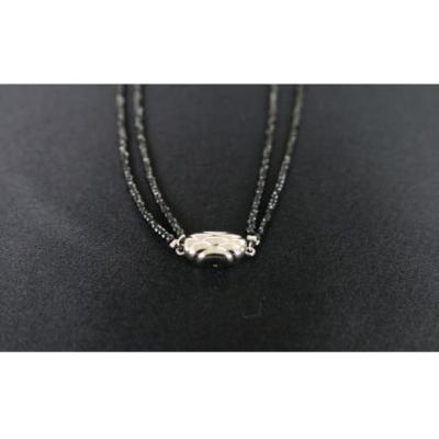 ふるさと納税 室戸市 赤珊瑚とブラックスピネルの2連ネックレス |  | 02