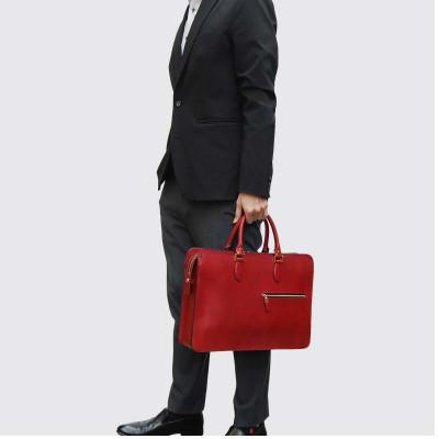 ふるさと納税 福岡市 FogliaA4ビジネスバッグ ボルドーレッド SR004VC01 |  | 02