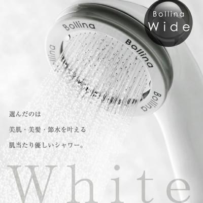 ふるさと納税 山県市 シャワーヘッド ボリーナ ワイド(白)　【TK-7007】 |  | 01