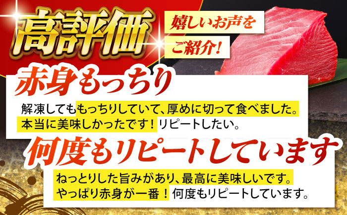 長崎県産 本マグロ「赤身」(約500g) マグロ まぐろ 鮪 赤身 さしみ 刺身 刺し身 冷凍 東彼杵町/大村湾漁業協同組合 [BAK011]