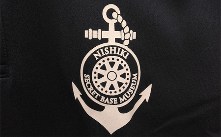 『ひみつ基地ミュージアム』オリジナル焼酎とポロシャツ(ネイビー) Sサイズ