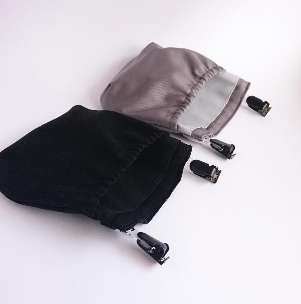 フタなし 移動ポケット 普通サイズ 無地２個