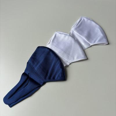 ふるさと納税 三木町 婦人スポーツマスク(伸縮素材使用の日本製マスク) 婦人用ホワイト×2枚+婦人用ネイビー1枚 |  | 02