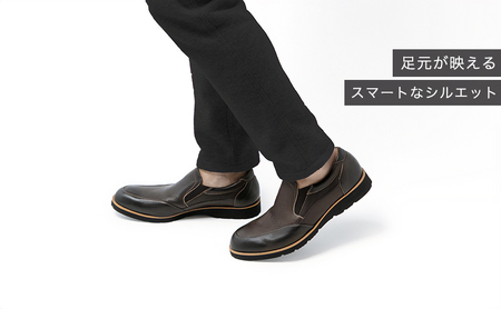 倭イズム ( ヤマトイズム ) 鹿革 シューズ 紳士靴 ダークブラウン 24.0cm