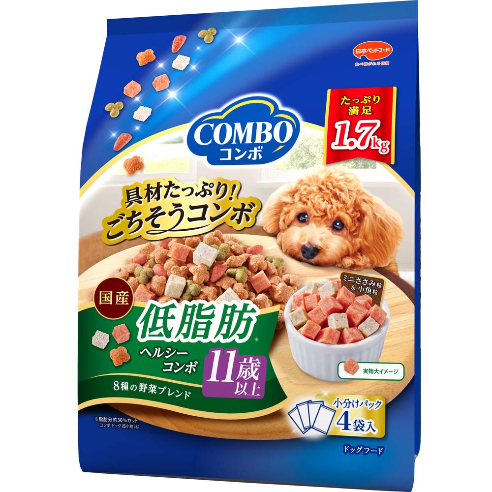 コンボ ドッグ 低脂肪 11歳以上 1.7kg ｘ8(ケース単位) ドッグフード