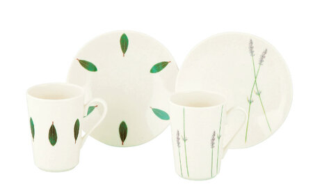 【美濃焼】ラ・エミーズ 16cmプレート・マグカップ ペア 4点 セット【山加商店】AM200-78[MEB031]