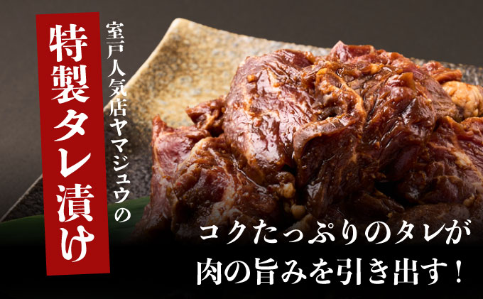 ヤマジュウの特製タレ漬け！牛ハラミ肉５００ｇ【３回定期便】 頒布会