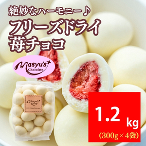 苺チョコフリーズドライホワイトチョコいちご苺チョコ【1200g300g×4袋】