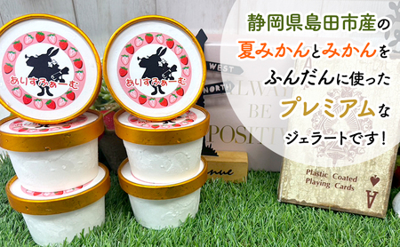 みかん ジェラート セット 静岡 ありすふぁーむ みかんジェラート 夏みかんジェラート 12個セットみかん 夏みかん 冷凍【島田市】
