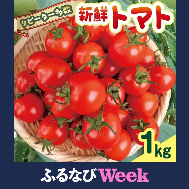 【先行受付】 新鮮トマト1kg 【安田町産】| トマト TR0007