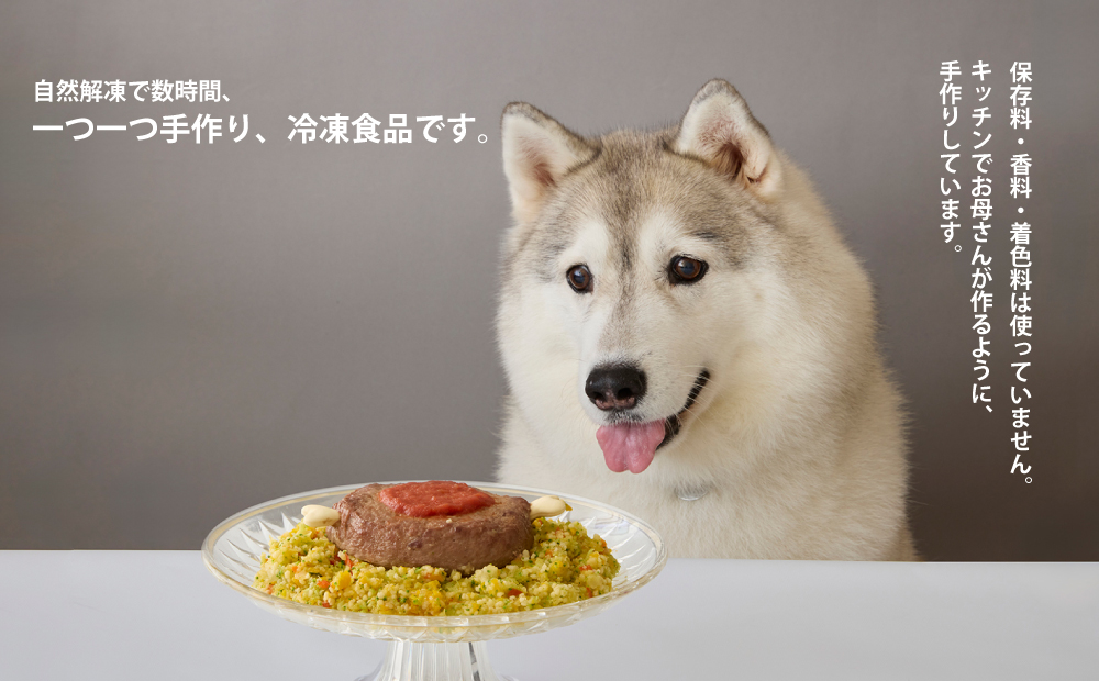 ＜ペットフード＞夢にまで見た骨付きハンバーグ 300g【Kitchen Dog！】 犬用 ペット用  犬用ごはん 餌 エサ ごはん ペット ドッグフード 動物 犬 愛犬 愛犬家 愛犬用 無添加 国産 手作り お取り寄せ 東京 世田谷 キッチンドッグ