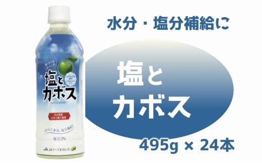 
大分かぼすを使用した飲料「塩とカボス」
