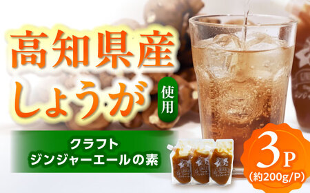 クラフトジンジャエールの素 約200ｇ×3パック / ジンジャーエール 素 シロップ ジンジャーシロップ 炭酸 炭酸割り ソーダ お湯割り ホットジンジャー アレンジ【Japan Ginger 株式会社】[ATFD005]