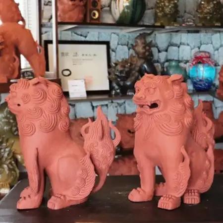 「魔除け獅子」金剛シーサー 作 新垣信一【1564094】