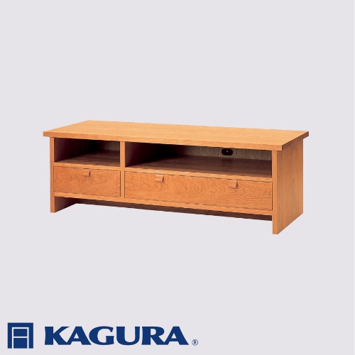 家具蔵 KAGURA TVボード モデルノ 1480 ショート チェリー材 家具 棚 収納 テレビボード テレビ台 木材 無垢材 職人 手作業 天然木 高級木材 無添加 安全 ジャパニーズモダン 高級家具 熟練 無着色 おしゃれ 天然木無垢材 温もり シンプル 洗練 ( B-147 )