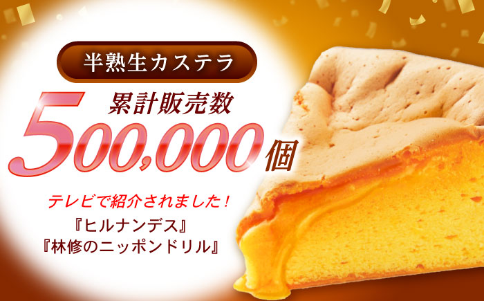 半熟生カステラ3個セット(プレーン・メープル・ショコラ) / カステラ かすてら 卵 人気 長崎 おやつ / 諫早市 / 株式会社菓秀苑森長  [AHAG003]