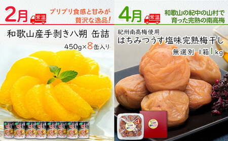 【定期便 偶数月発送 全6回お届け】 和歌山のこだわり 季節の定期便［TM216］