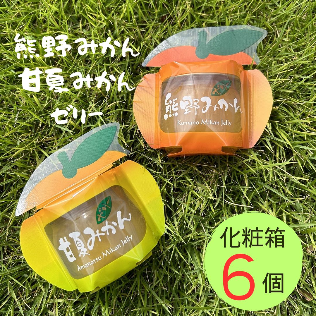 【ふるさと納税】みかん まるごと 熊野みかん&甘夏みかんゼリー 6個 詰め合わせ 化粧箱
