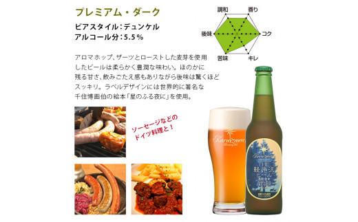 〈プレミアム・ダーク〉12瓶 THE軽井沢ビール  クラフトビール 地ビール  信州 ご当地 お取り寄せ