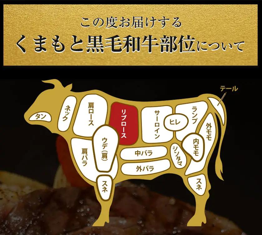 くまもと 黒毛和牛 リブロースステーキ 250g 黒毛和牛