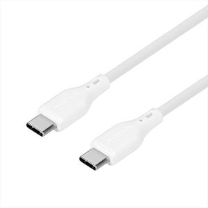 Owltech(オウルテック) バイオマス素材使用 耐屈曲2万回以上 PD60W充電／データ転送 USB Type-C to USB Type-C エコナミクスケーブル OWL-CBECOCC15-WH ホワイト