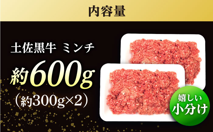 高知?土佐黒牛ミンチ?約600g（約300g×2パック） / 高知県 土佐 和牛 お肉?牛肉 牛 ミンチ?贈答 ギフト?贅沢 　【焼肉寛十郎】 [ATDO006]