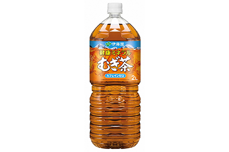 伊藤園　健康ミネラルむぎ茶　2L ×6本 PET 送料無料 お～いお茶 おーいお茶 ノンカフェイン ペットボトル ケース セット 備蓄 防災 (a1349)