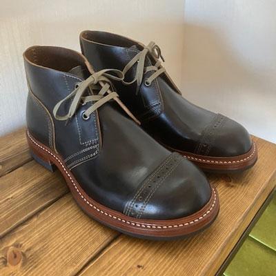 ふるさと納税 小牧市 ハンドメイドチャッカブーツ(くるぶし丈)　サイズ24.0cm[212M04-01] |  | 01