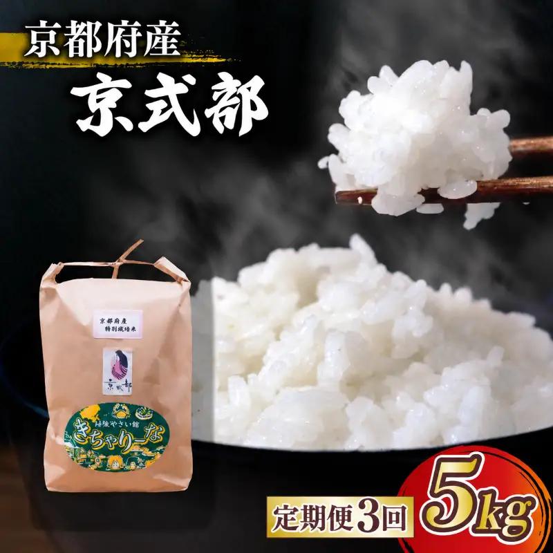 【令和8年産】新米 定期便 京都府産米 京式部 5kg 3回定期便 ブランド米 京都