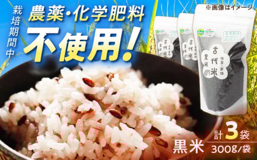 雑穀米 黒米 古代米 900g（300g×3袋）| 雑穀 雑穀米 国産 自然 お米 米 ご飯 混ぜて炊くだけ ポリフェノール 栄養 健康 美容 人気 米 雑穀米 雑穀 佐賀県産 |佐賀県 武雄市/永尾 忠則 [UAS001]