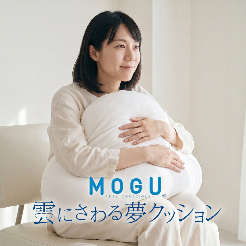 【ふるさと納税】MOGU　雲にさわる夢クッション パウダービーズ クッション 伸縮性 しっとり ふわふわ リラックス 体圧分散 癒し